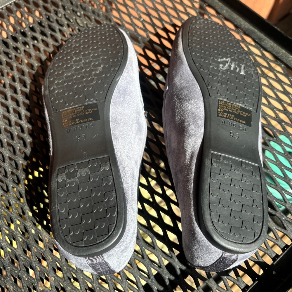 BIRDIES Smoke Suede Vesper Slipper Loafers with Plush Lining - Picture 3 of 5